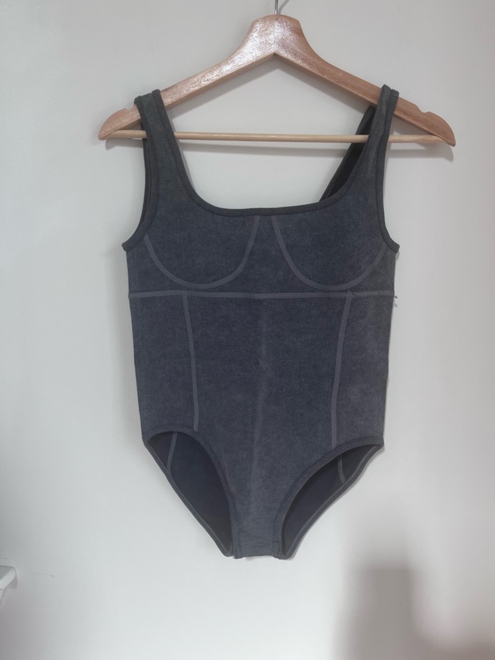 Gray bodysuit